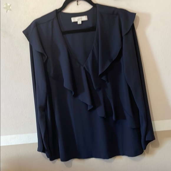 LOFT Tops - Women's Navy Blouse